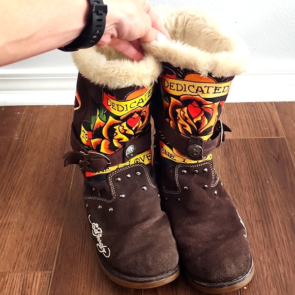 Ed Hardy Boots - Picture 1 of 7